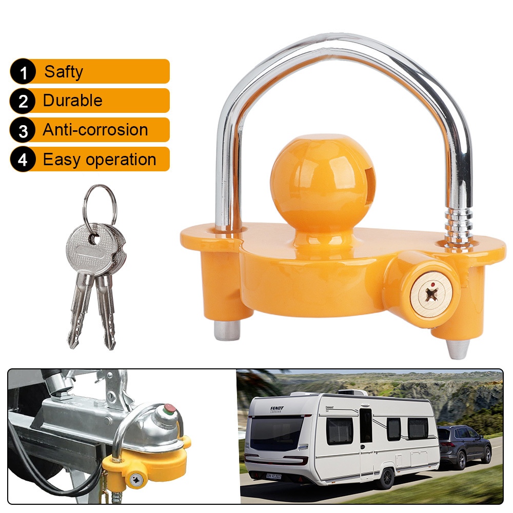 U Lock Heavy Duty - U-Bolt Trailer Ball Lock Universal Heavy-Duty