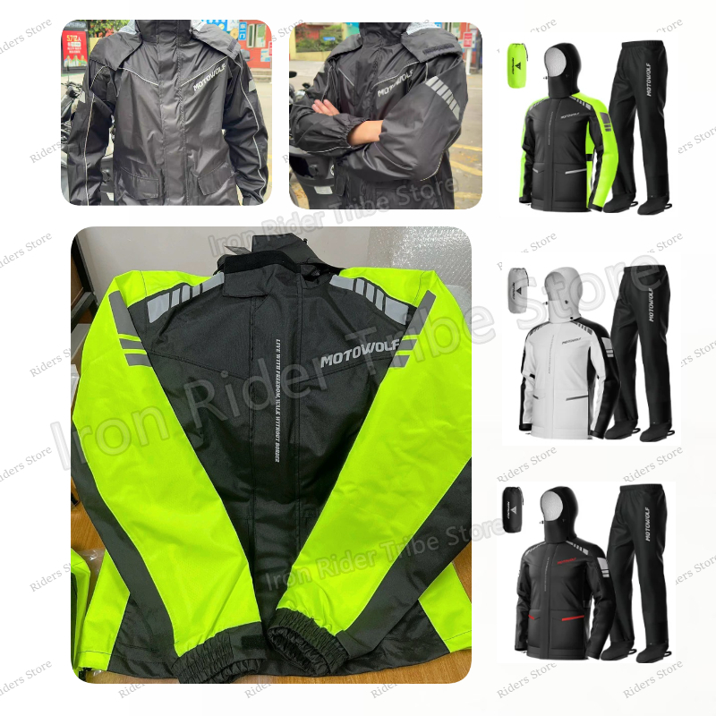 Motowolf Waterproof Reflective - Cycling Commuter Rain Jacket 评论和价格