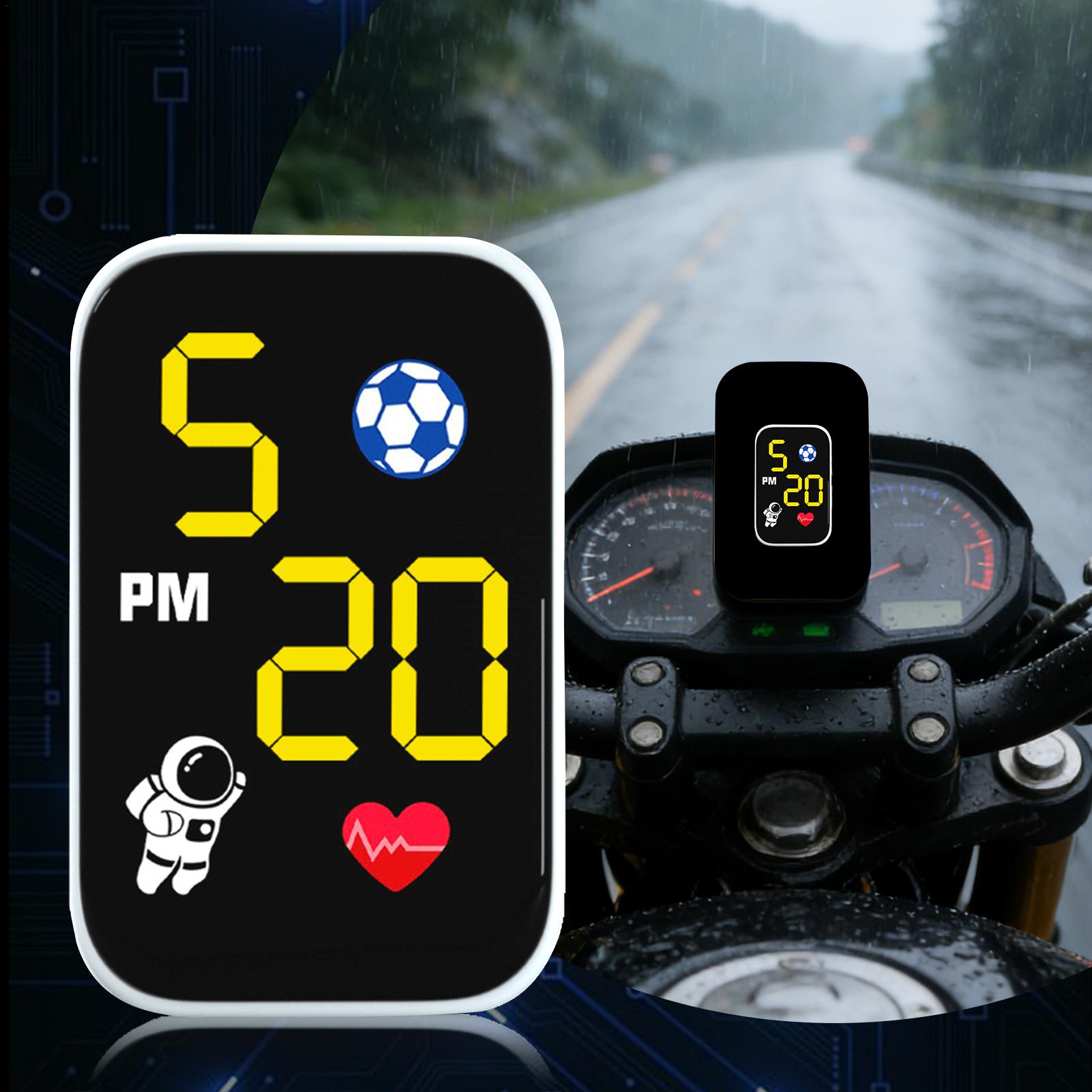 Mini Motorcycle Clock Waterpro - Cycling In City 评论和价格