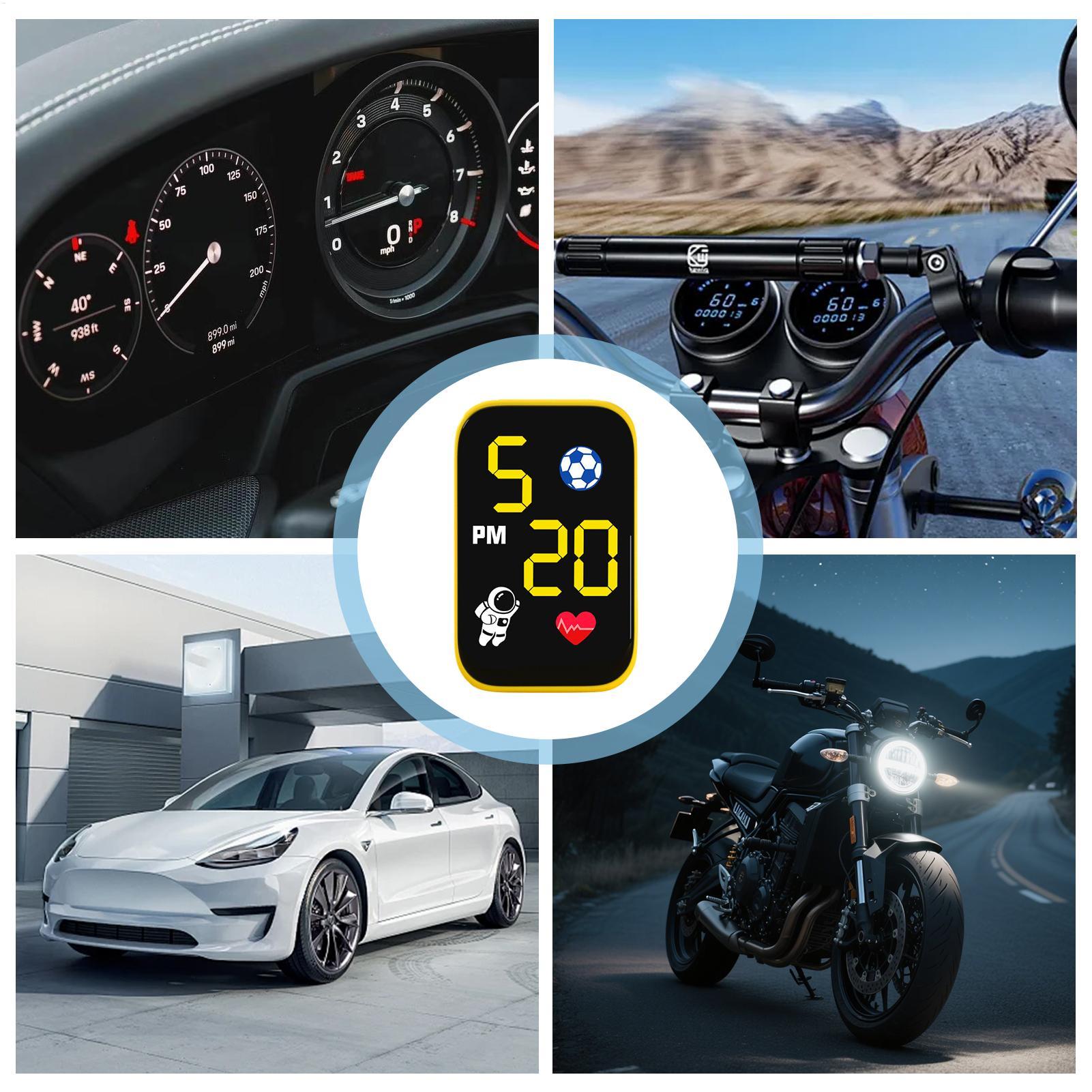 Mini Motorcycle Clock Waterpro - Cycling In City 评论和价格