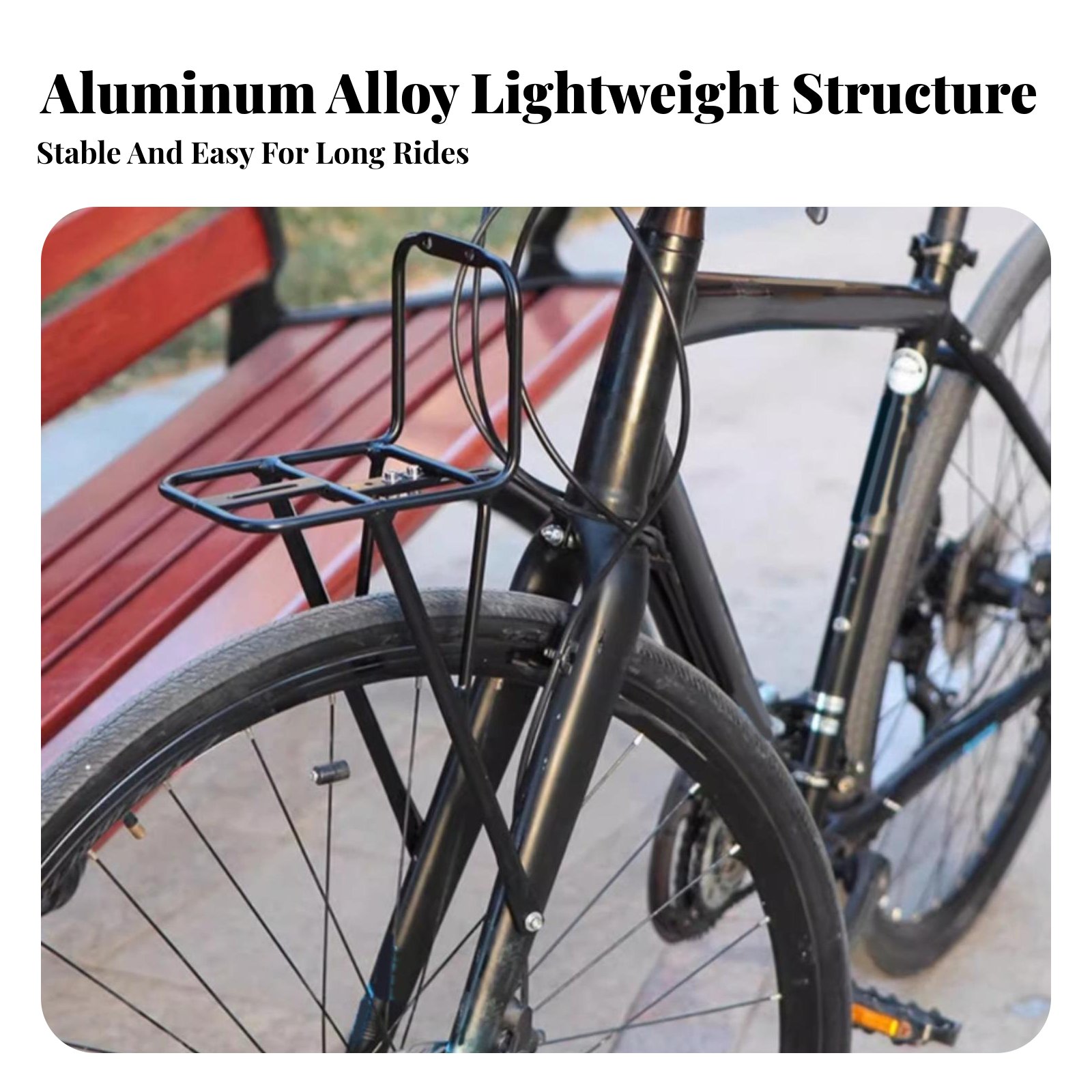 Bike Front Luggage Rack Lightw - Cargo Rack Aluminum 评论和价格