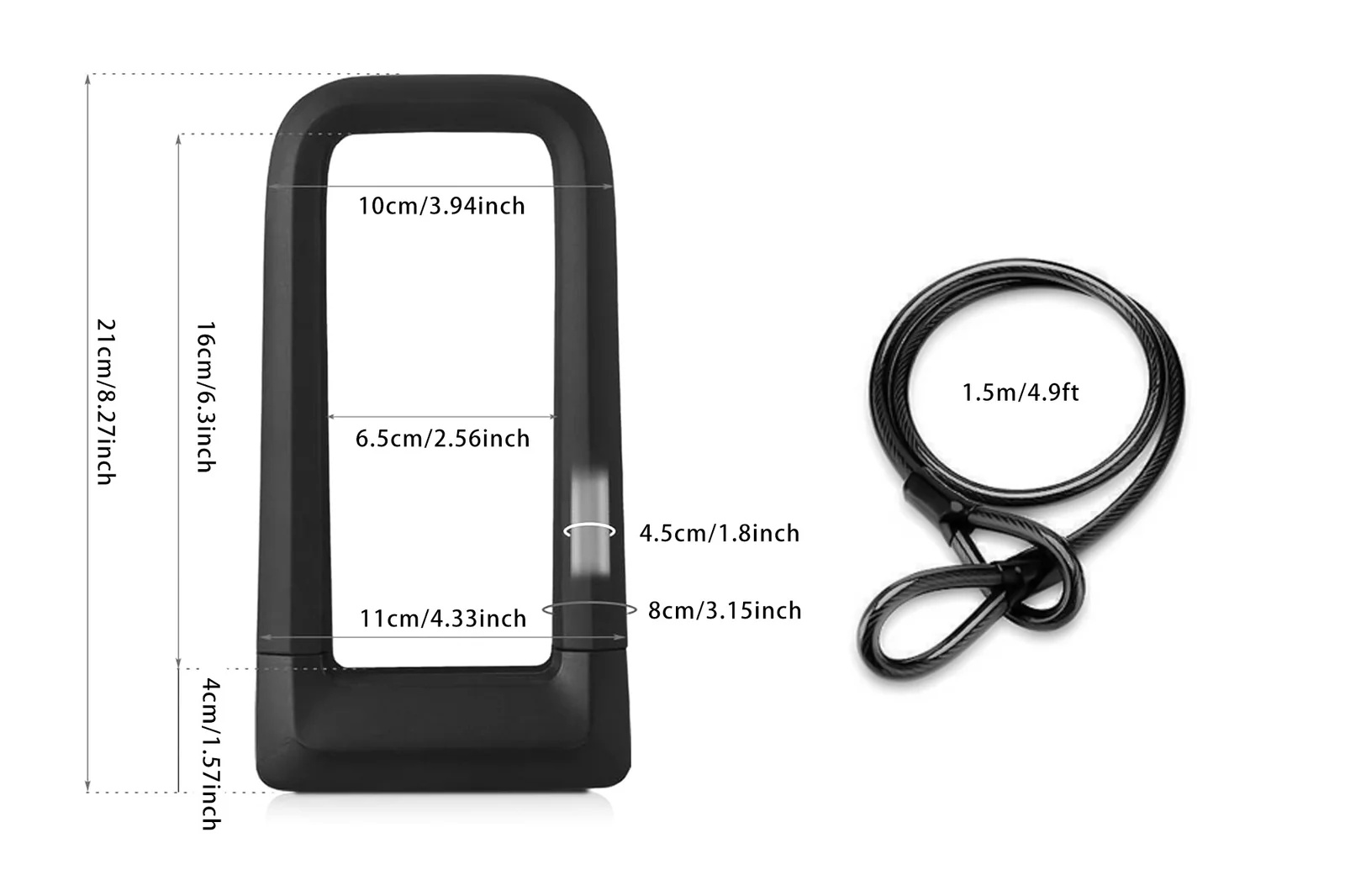 Cyrusher Heavy Duty U Lock Saf - U Lock Heavy Duty 评论和价格