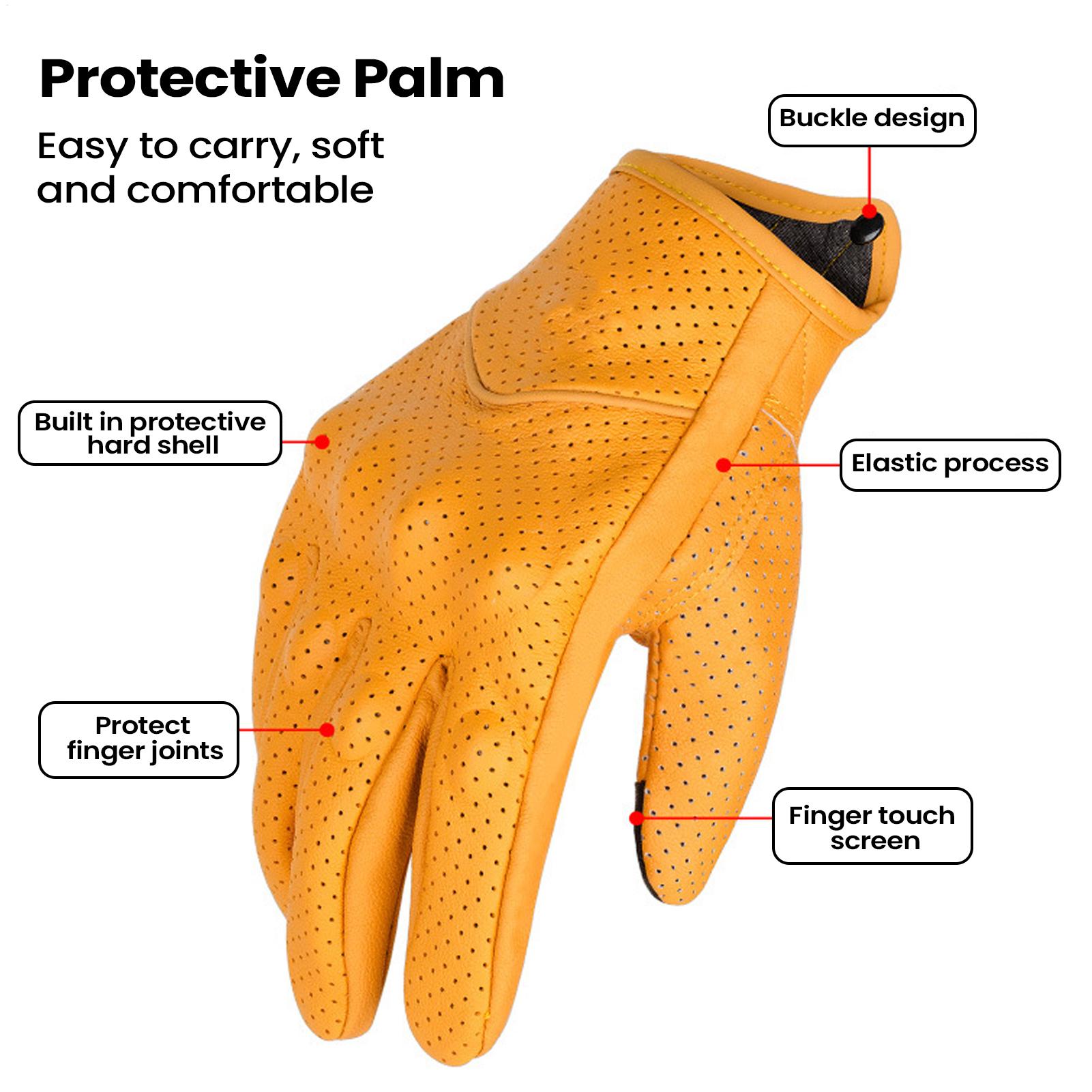 Motorcycle Retro Gloves Breath - Cycling In City 评论和价格