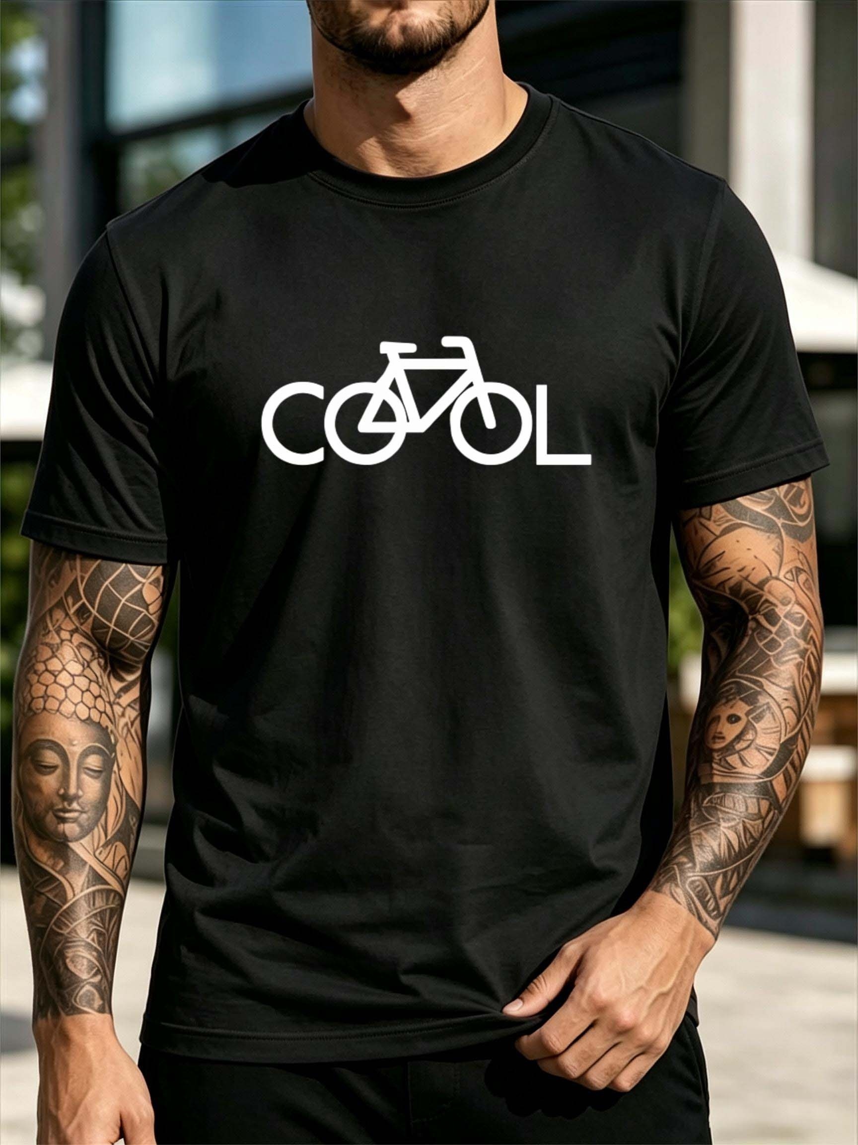 Men's Round Neck Short-Sleeve  - Cycling In City 评论和价格