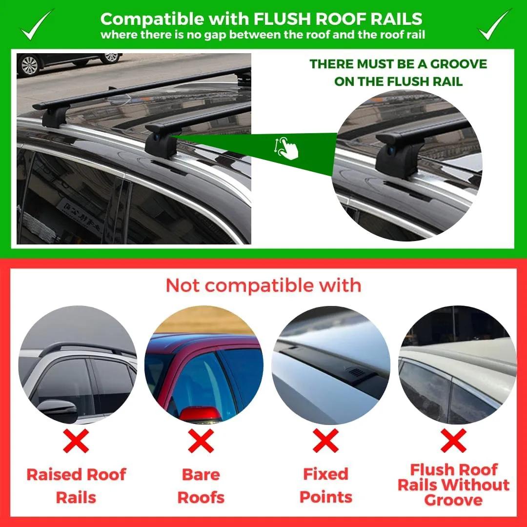 2PCS Aluminum Ajustable Crossb - Cargo Rack Aluminum 评论和价格