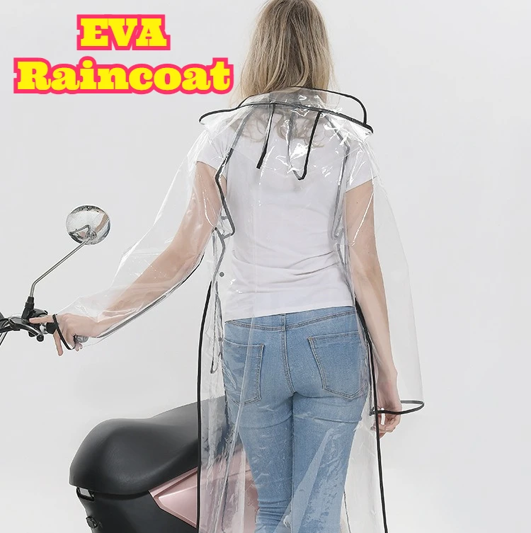 Transparent EVA Belted Long Ra - Waterproof Cycling Commute 评论和价格